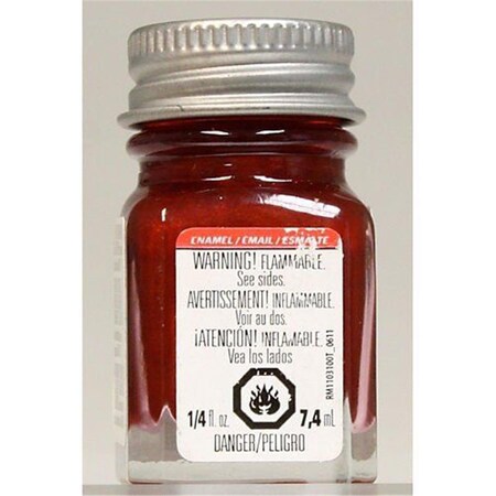 Testors Stop Light Enamel Glass Jar Paint- Red TES1105TT